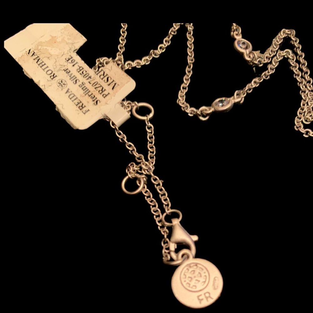 Freida Rothman Rhodium Plated Sterling Silver Set - Picture 7 of 11